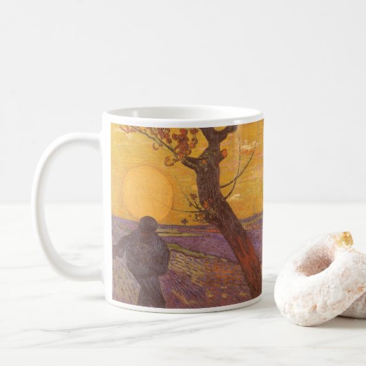 Vincent van Gogh - Der Sämann Kaffeetasse (Mit Donut)