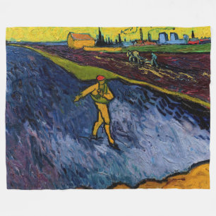 Vincent van Gogh - Der Sämann: Stadtrand von Arles Fleecedecke