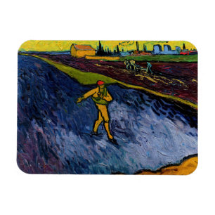 Vincent van Gogh - Der Sämann: Stadtrand von Arles Magnet