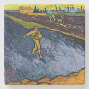 Vincent van Gogh - Der Sämann: Stadtrand von Arles Steinuntersetzer