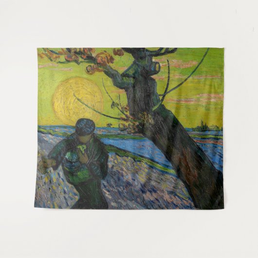 Vincent van Gogh - Der Sämann Wandteppich (Vorderseite (Horizontal))