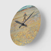 Vincent van Gogh | der Sower, 1888 Runde Wanduhr (Winkel)
