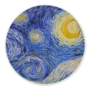 Vincent Van Gogh - Der Sternenhimmel Keramikknauf