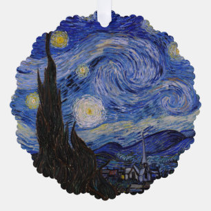 Vincent Van Gogh - Der Sternenhimmel Ornament Karte