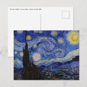 Vincent Van Gogh - Der Sternenhimmel Postkarte