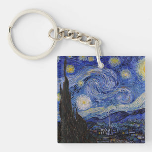 Vincent Van Gogh - Der Sternenhimmel Schlüsselanhänger
