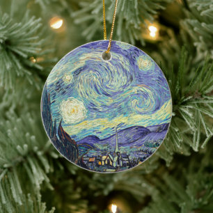 Vincent Van Gogh Der Sternennacht Keramik Ornament