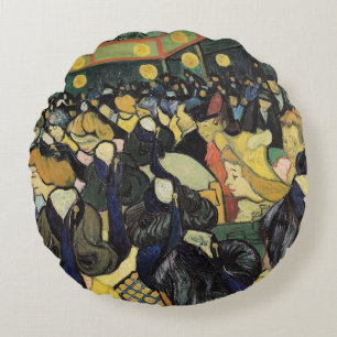 Vincent van Gogh   der Tanz Hall bei Arles, 1888 Rundes Kissen