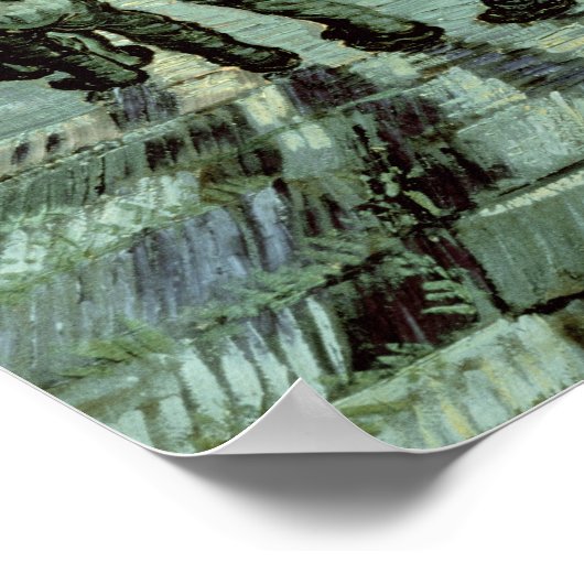 Vincent van Gogh | Der Übungsgarten Poster (Ecke)