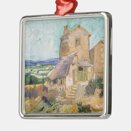 Vincent van Gogh - Die alte Mühle Ornament Aus Metall (Links)