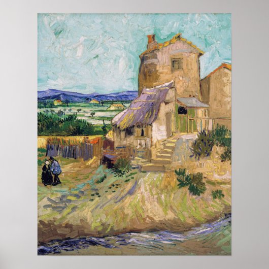 Vincent van Gogh - Die alte Mühle Poster (Vorne)
