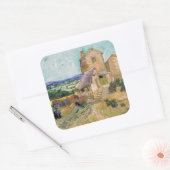 Vincent van Gogh - Die alte Mühle Quadratischer Aufkleber (Umschlag)