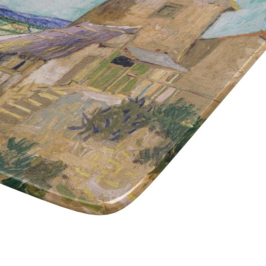 Vincent van Gogh - Die alte Mühle Schneidebrett (Ecke)