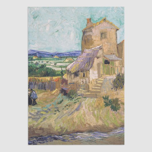 Vincent van Gogh - Die alte Mühle Seidenpapier