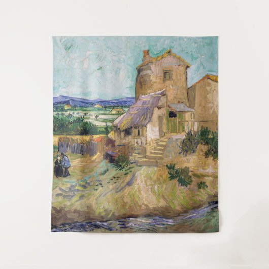 Vincent van Gogh - Die alte Mühle Wandteppich (Vorderseite)