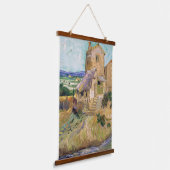 Vincent van Gogh - Die alte Mühle Wandteppich Mit Holzrahmen (Gewinkelt)