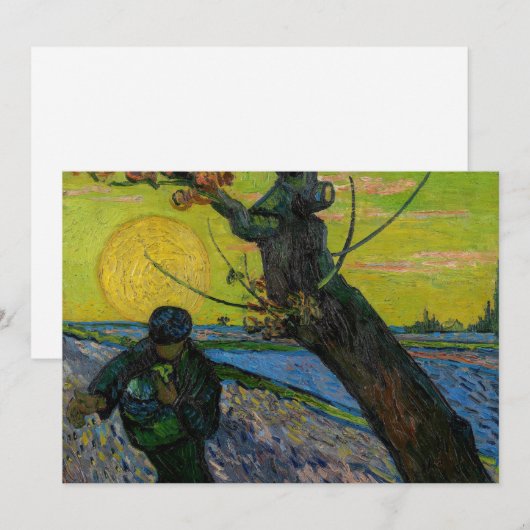 Vincent van Gogh - Die Dusche Einladung (Vorne/Hinten)