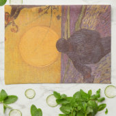 Vincent van Gogh - Die Dusche Geschirrtuch (Gefaltet)