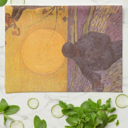 Vincent van Gogh - Die Dusche Geschirrtuch (Gefaltet)