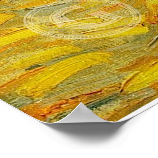 Vincent van Gogh - Die Dusche Poster (Ecke)