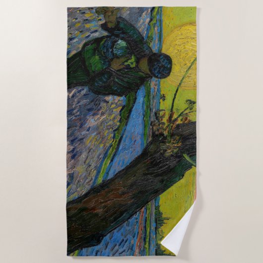 Vincent van Gogh - Die Dusche Strandtuch (Vorderseite)