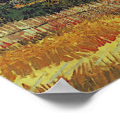 Vincent van Gogh - Die Ernte Poster (Ecke)