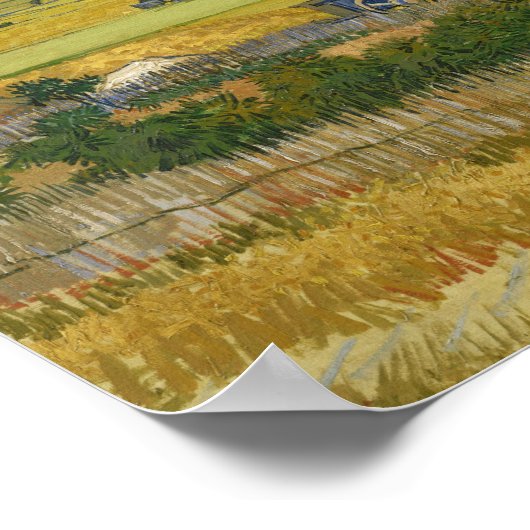 Vincent van Gogh - Die Ernte Poster (Ecke)