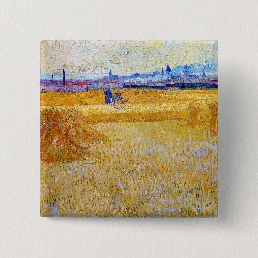 Vincent van Gogh - Die Erntenden Button (Vorderseite)