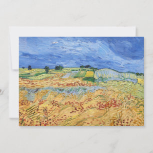Vincent van Gogh - Die Felder / Ebene bei Auvers Dankeskarte