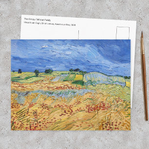 Vincent van Gogh - Die Felder / Ebene bei Auvers Postkarte