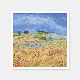 Vincent van Gogh - Die Felder / Ebene bei Auvers Serviette