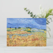 Vincent van Gogh - Die Felder / Schlicht bei Auver Dankeskarte (Stehend Vorderseite)