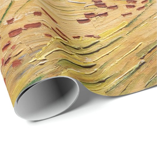 Vincent van Gogh - Die Felder / Schlicht bei Auver Geschenkpapier (Rolleneckpunkt)