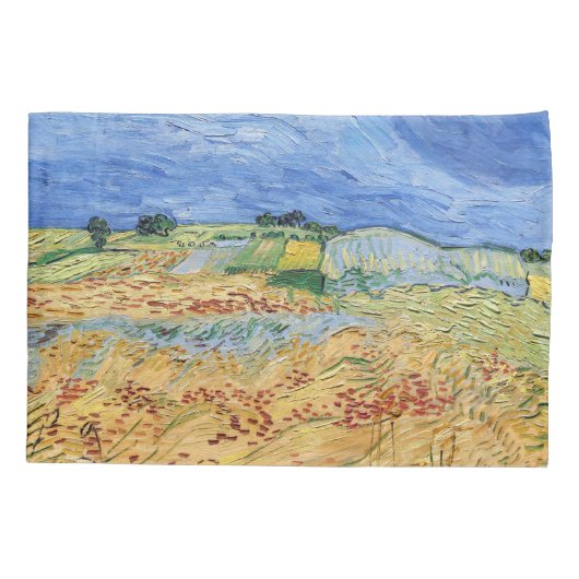 Vincent van Gogh - Die Felder / Schlicht bei Auver Kissenbezug (Rückseite)