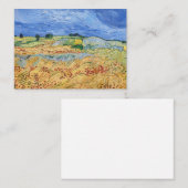 Vincent van Gogh - Die Felder / Schlicht bei Auver Mitteilungskarte (Vorne/Hinten)