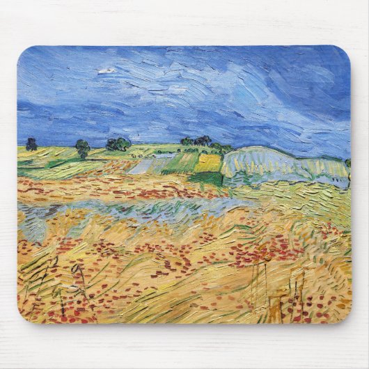 Vincent van Gogh - Die Felder / Schlicht bei Auver Mousepad (Vorne)