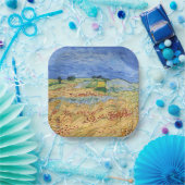 Vincent van Gogh - Die Felder / Schlicht bei Auver Pappteller (Party)