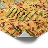 Vincent van Gogh - Die Felder / Schlicht bei Auver Poster (Ecke)