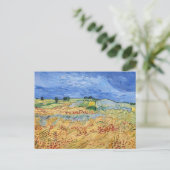 Vincent van Gogh - Die Felder / Schlicht bei Auver Postkarte (Stehend Vorderseite)