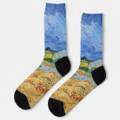 Vincent van Gogh - Die Felder / Schlicht bei Auver Socken (Linkes Detail)