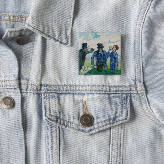 Vincent van Gogh - Die Getränke nach Daumier Button (Beispiel)