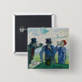 Vincent van Gogh - Die Getränke nach Daumier Button (Vorne & Hinten)