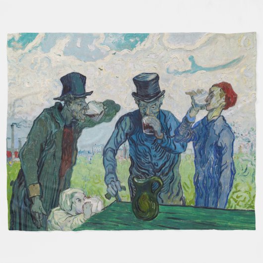 Vincent van Gogh - Die Getränke nach Daumier Fleecedecke (Vorderseite (Horizontal))