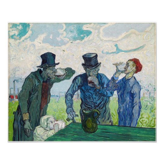 Vincent van Gogh - Die Getränke nach Daumier Fotodruck (Vorne)