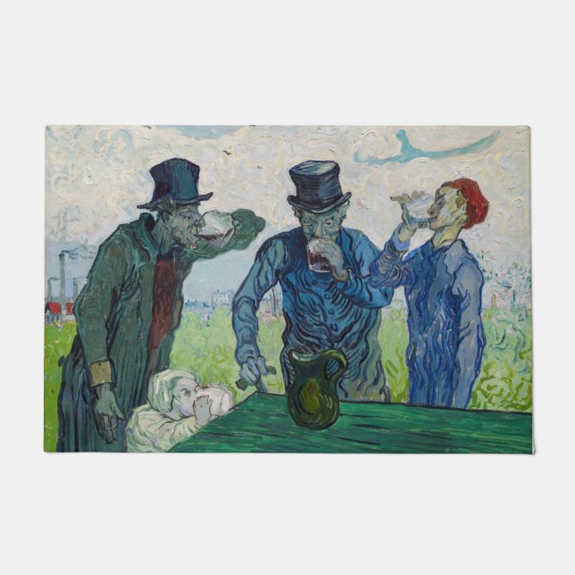 Vincent van Gogh - Die Getränke nach Daumier Fußmatte (Vorderseite)