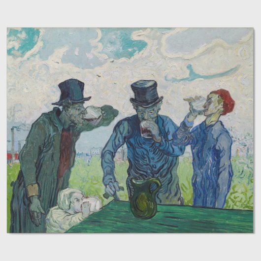 Vincent van Gogh - Die Getränke nach Daumier Geschenkpapier (Flach)
