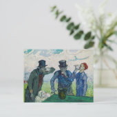 Vincent van Gogh - Die Getränke nach Daumier Postkarte (Stehend Vorderseite)