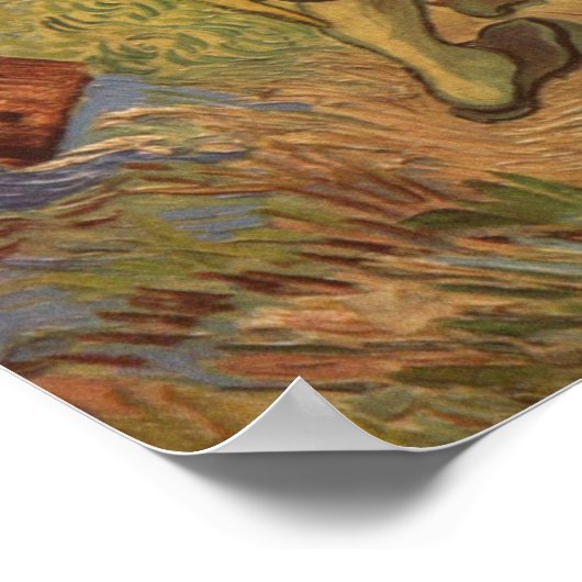 Vincent Van Gogh die gute samaritanische Malerei P Poster (Ecke)