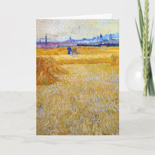 Vincent van Gogh - Die Harvesters Karte (Vorderseite)