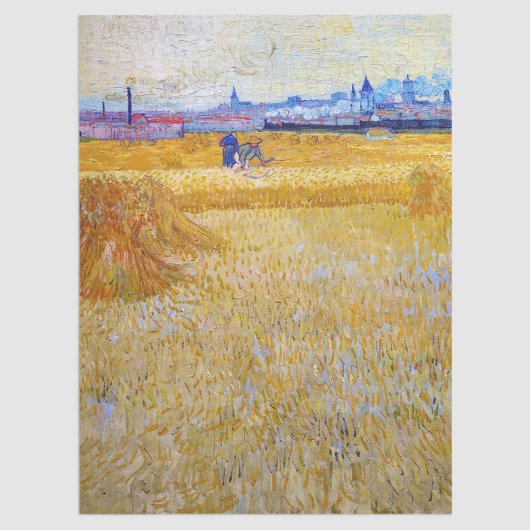 Vincent van Gogh - Die Harvesters Seidenpapier